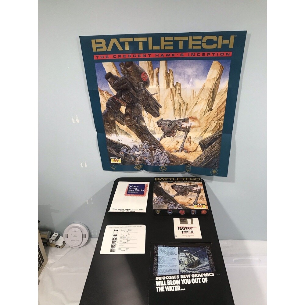 Battle Tech The Crescent Hawks Inception Apple 2 Series Role Playing Game